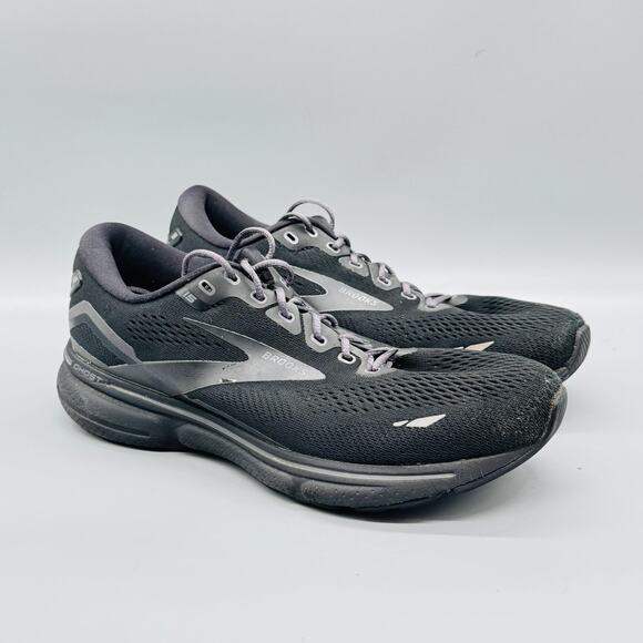 Brooks Shoes Mens 7 Black Mesh Ghost 15 Road Running Athletic Sneakers Comfort main image 9